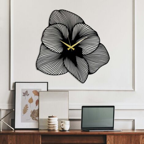 Décoration Murale En Métal Lettre F - Grand Modèle 46 Cm - Suspension Artisanale Argentée Pour Intérieur