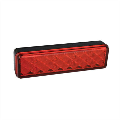 Feu arriere 1224v 2 fonctions 135x38mm led avec support noir (1/4)