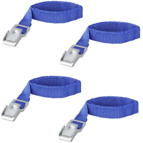 Sangles darrimage avec mousqueton metallique pour porte velo 4 pieces