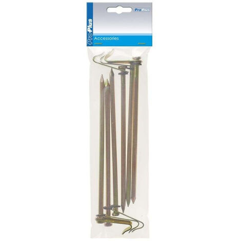 Piquet a roche 21cm en metal avec crochet 6 pieces en poly sac (1/4)