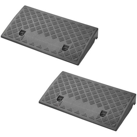Rampe de trottoir 70mm noire - lot de 2 pièces (1/5)