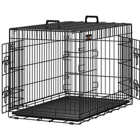 Photo inspiration: Fresh Look at Large Double Door Dog Crate With Locks Easy To Clean