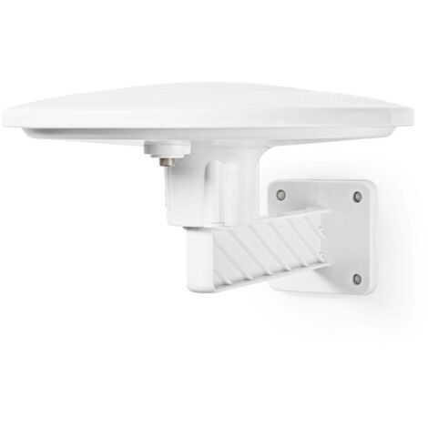 Antenne hdtv active active type de connecteur connecteur f fm uhf vhf portee de reception 0 50 km lte700 gain 28 db blanc (1/5)
