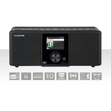 Dira s21i ewf radio stereo multifonctionnelle dab fm internet bluetooth noir (1/5)