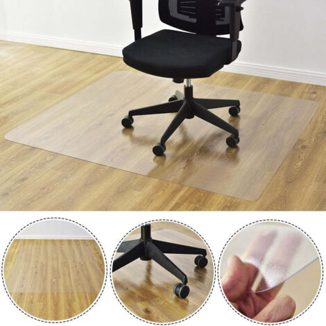 Tapis De Protection Pour Chaise De Bureau En PVC Transparent - Anti-rayures Et Réducteur De Bruit (150x150 Cm)