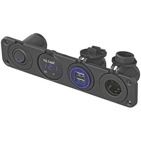 Kit dencastrement prise din voltmetre port usb 2x type a 4200ma (1/5)