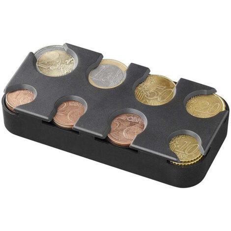 Distributeur De Pièces Euro Avec Échelle - Changeur Transparent Pour Portefeuille Serveur Et Usage Quotidien