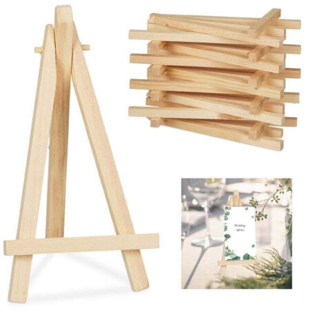 Mini chevalets en bois lot de 10 (1/5)