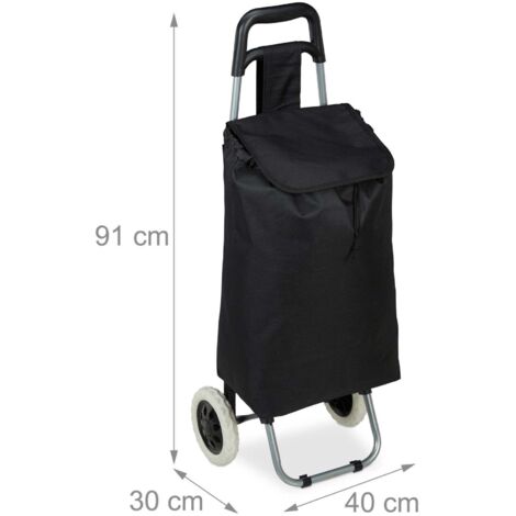 reisenthel trolley M, chariot de courses, Herringbone Dark Blue, 43 L, NT4113