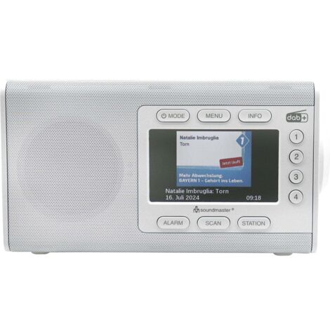Table radio color display preset buttons dab900we white