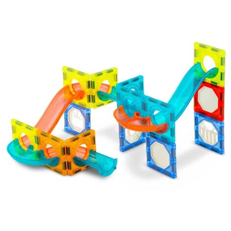 Connetix – Lot De 2 Bases De Voiture Magnétiques – Roues En Caoutchouc – Compatible Avec Grandes Marques – Dès 3 Ans
