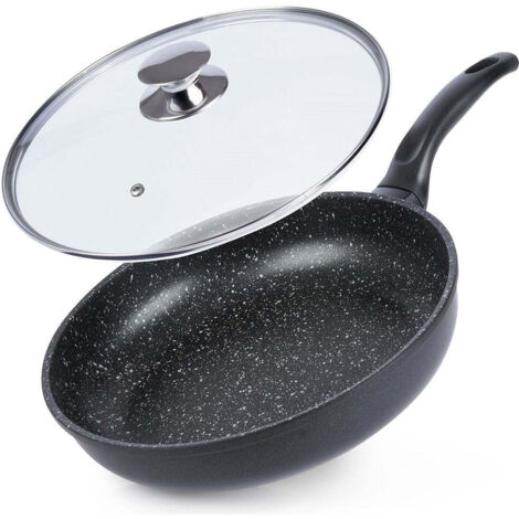 Poele a frire avec revetement en granit antiadhesif compatible induction (1/5)