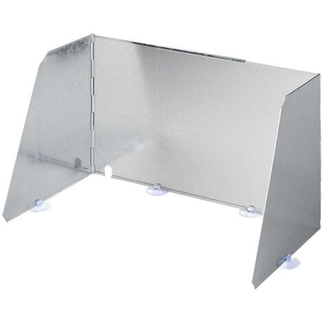 Pare brise de cuisson 3 pieces en acier pliable et extensible 3770 x 32 x 28 cm