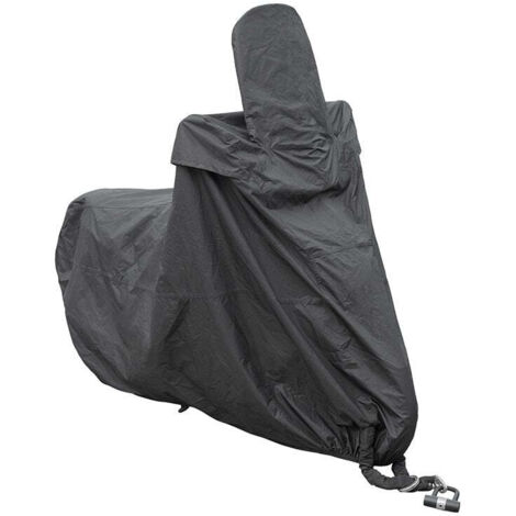 Housse De Protection Scooter Sym Mio 100 - Imperméable Anti-Grêle Molletonnée XXL 296 X 105 X 127 Cm Avec Coffre Et Pare-Brise