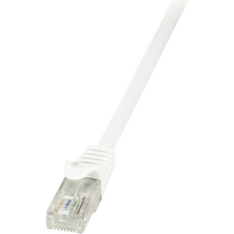 Logilink cable reseau rj45 cat6 uutp blanc 10m v965891 4955209 (1/2)