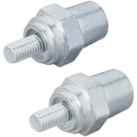 Lot De 2 Adaptateurs Bornes Batterie M6 Filetage Extérieur Laiton - Pour Batteries Lithium Voiture