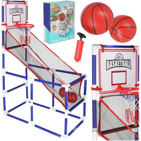 Jeu darcade de basket ball portable avec 2 balles et pompe (1/5)