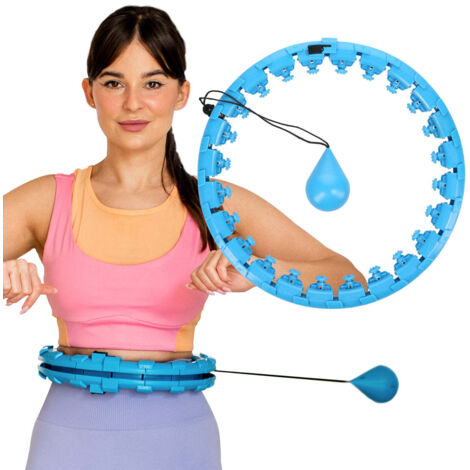 Cerceau Fitness Lesté Silencieux Pour Abdos Et Taille – Réglable, Pliable Et Portable – Convient à Toutes Les Morphologies (45-115 Kg)