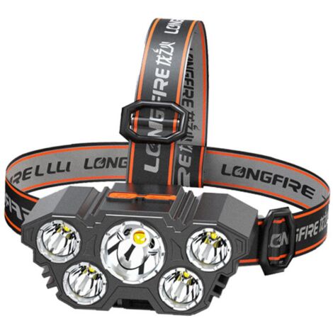 Lamp Frontal LD Rchargabl 2 N 1 Avc Détctur D