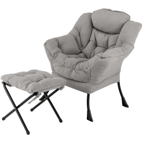 VEVOR Pouf 92 cm Accoudoirs Souples Poche Rangement, Fauteuil