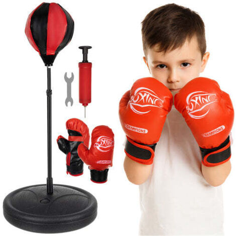Ensemble De Sac De Frappe Enfants 100x30cm 28, 5kg Avec Gants à Prix