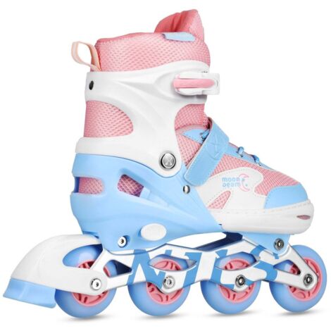 Rollers Pour Enfants - Patins à Roulettes Réglables 4 Tailles - Garçon Et Fille - Parfait Pour Loisirs Et Sport