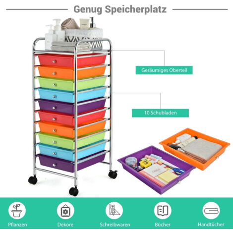 Chariot De Rangement étroit Avec Roulettes - Organisateur Multifonction Pour Jouets, Livres, Salon, Chambre D'enfant