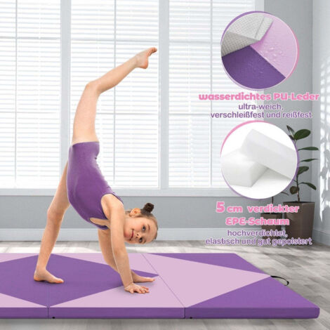 Tapis Sport épais Pliable HOMFME Tapis De Gymnastique Pliable 240 X 117 X 5 CM, Tapis D'Exercice Cuir Artificie Avec Mousse EPE & Crochets Et Attaches, Pour Gymnastes Entraînements Musculation Yoga (Bleu Noir Tapis Sport épais Pliable HOMFME Tapis De Gymnastique Pliable 240 X 117 X 5 CM, Tapis D'Exercice Cuir Artificie Avec Mousse EPE & Crochets Et Attaches, Pour Gymnastes Entraînements Musculation Yoga (Bleu Noir
