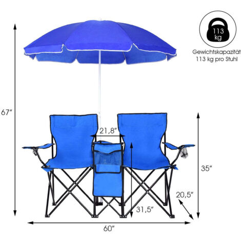 Chaise De Camping  Siège Pliable Léger Avec Porte-Gobelet Et Sac De Transport, Chaise De