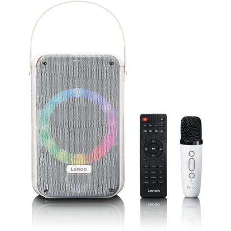 Système de karaoké Bluetooth avec micro sans fil et lumières LED (1/5)