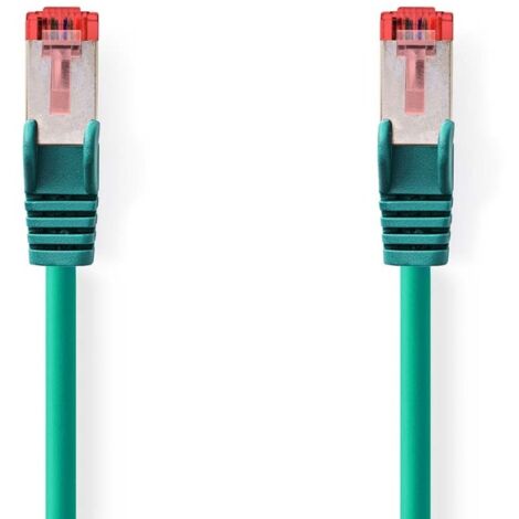 Câble réseau CAT6 RJ45 Male RJ45 Male S/FTP 2.00 m Rond LSZH Vert Label (1/2)