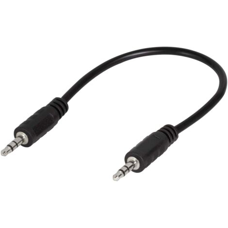 CÂBLE JACK LOGILINK CA1048, 0,20 M, 2X FICHES 3,5 MM, STÉRÉO, NOIR (1/4)