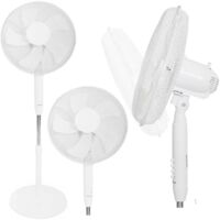 Standing floor fan 45w - 3 modes 5 blades white