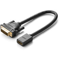 Ugreen dvi male to hdmi female adapter cable 015m - black