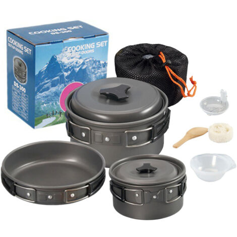GAMELLE ALU ROC + Couverts Nickalumin + Assiettes CAMPING PIQUE NIQUE VINTAGE EUR 10,00 - FR