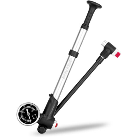 Pompe à vélo Dunlop avec manomètre à double valve Valve hollandaise