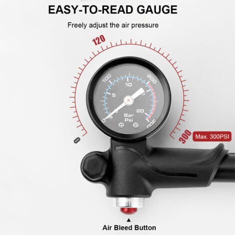 Pompe Choc De V Lo Avec Manom Tre Psi Gonfleur De Pneus De V Lo Haute Pression Pompe