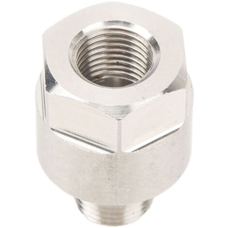 Adaptateur Manomètre Huile Aramox 1/8 NPT Mâle Vers M10x1.0 Femelle - Acier Inoxydable Robuste