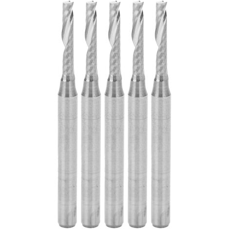 Lot De 3 Fraises à Spirale En Carbure De Tungstène - Tailles 2mm, 2.5mm, 3.175mm - Pour Bois, PVC, Acrylique, Aluminium - 5