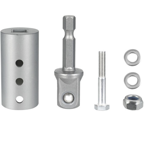 Adaptateur Cric à Ciseaux 1/2 Pouce Pour Perceuse - Outil Auto Compatible Anneau Ou Double Trou