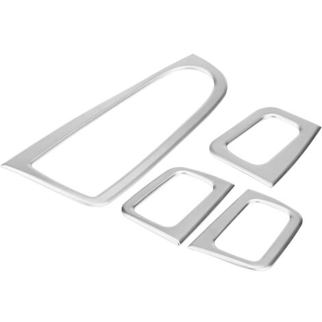 Bouton De Fenêtre Ovale En Porcelaine Sur Platine Moderne Nickelée