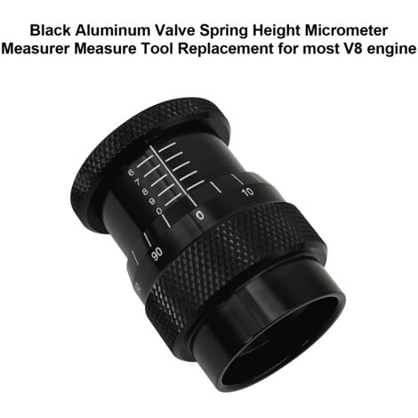 Micromètre De Hauteur De Ressort De Soupape ABSOPRO Universel - Outil Précis En Aluminium Noir Pour Mesure Exacte