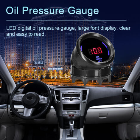 Buwei Horloge Numérique LED Tactile 12V/24V Pour Voiture Moto Camion Bateau