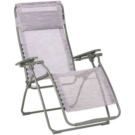 Zero-Gravity-Relaxliege-Garten - Futura - Velio - Lila Flora - Lafuma Mobilier