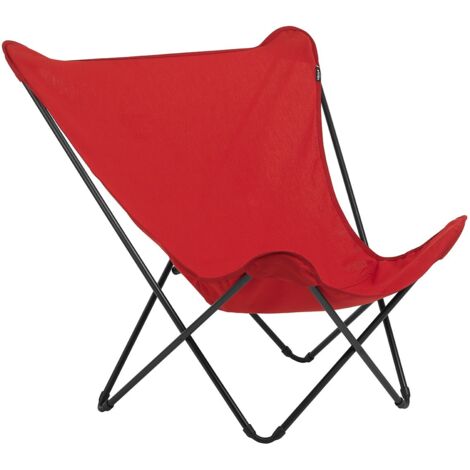 Breiter Butterfly Chair - Pop Up XL - Airlon - Rot Garance - Lafuma Mobilier