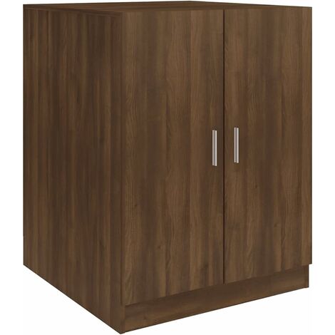Meuble pour Machine à Laver, Meuble Lave Linge,Meuble Lave Linge, Housse Machine a Laver,Cache Machine a Laver,Housse pour Lave Linge,-Chêne Marron 71x71,5x91,5 cm