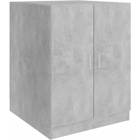 Meuble pour Machine à Laver, Meuble Lave Linge,Meuble Lave Linge, Housse Machine a Laver,Cache Machine a Laver,Housse pour Lave Linge,- Gris béton 71x71,5x91,5 cm