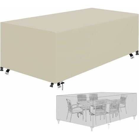 Housse de table de jardin Nature 70x170x130cm