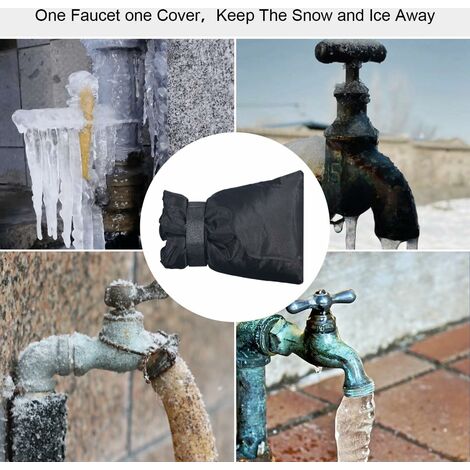6 pièces Protection contre le gel pour robinet extérieur Couvertures de  robinets extérieurs pour l'hiver Couvertures de robinets extérieurs pour