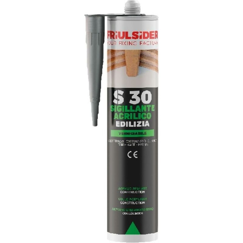Sigillante acrilico edilizia bianco ral9010 310 ml friulsider s3001